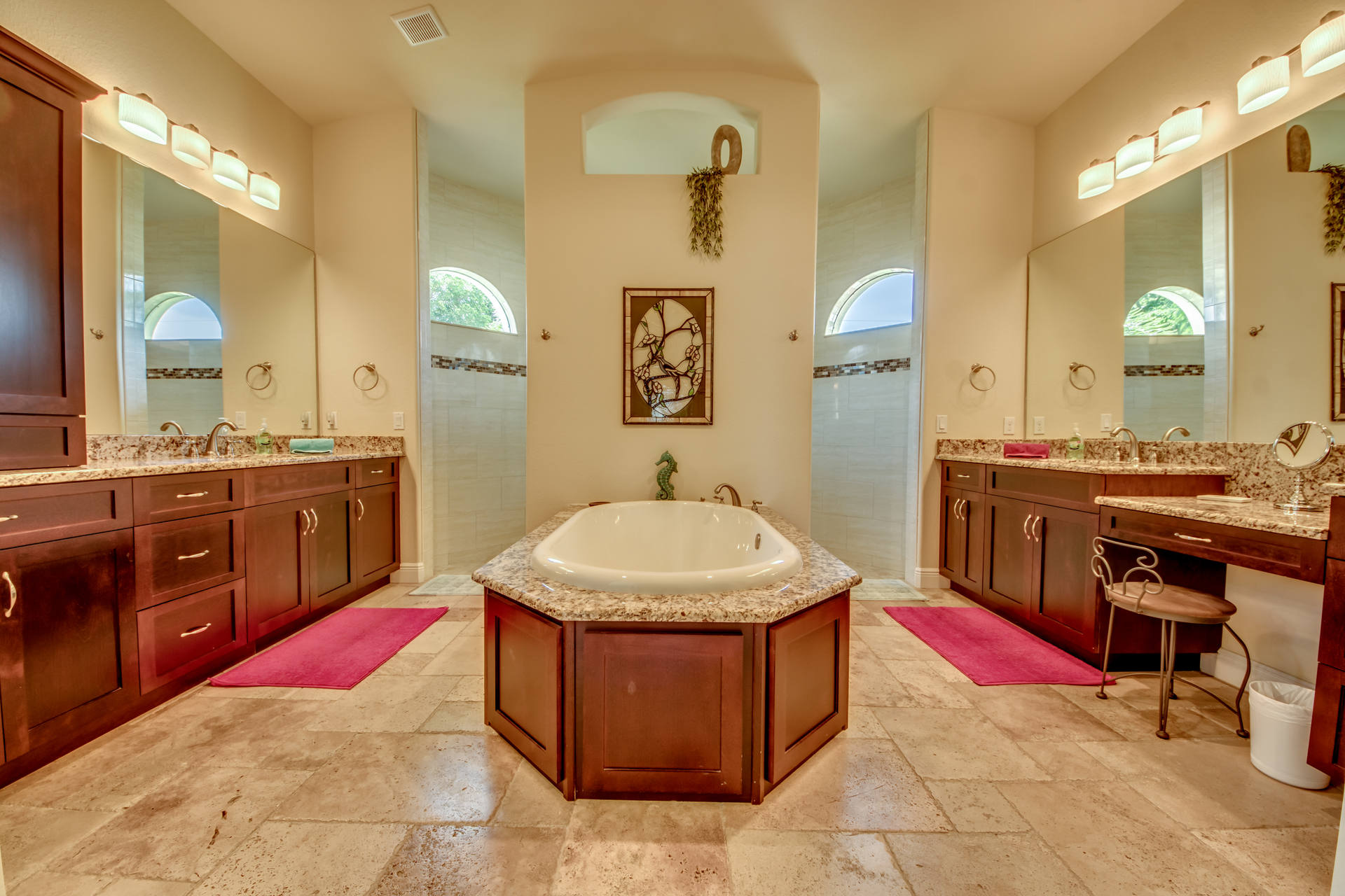 Bathrooms in the rental home